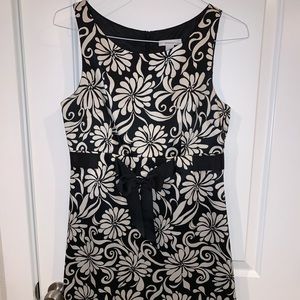 Dress Barn black and white knee length dress